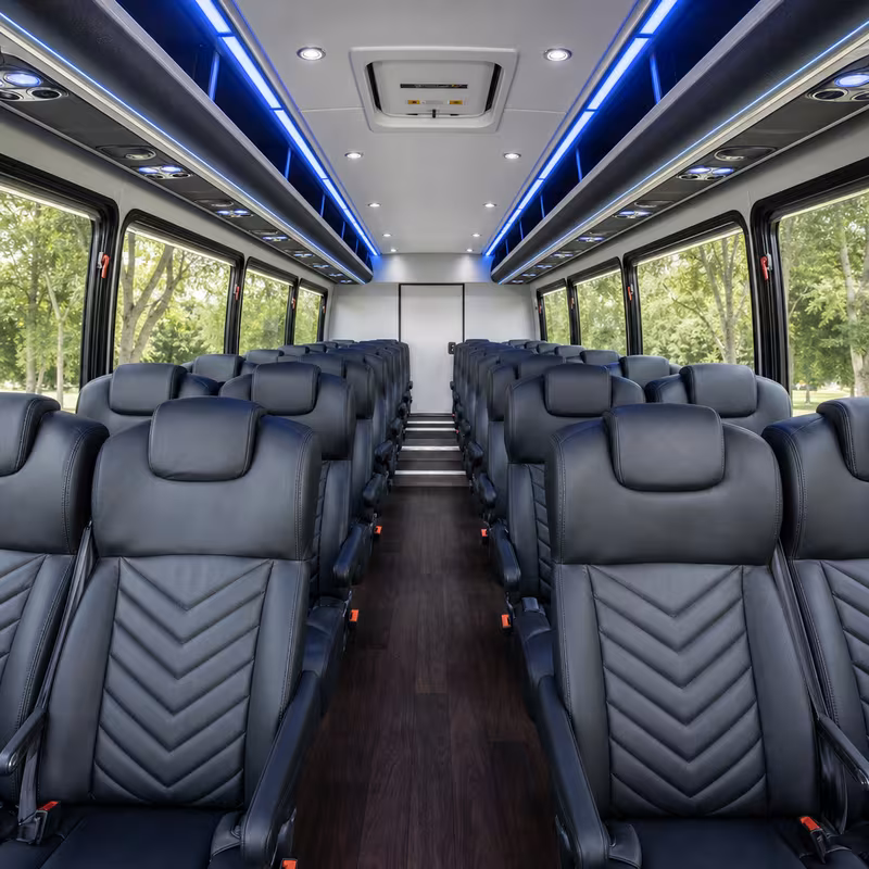 15-35 Passenger Minibus Interior