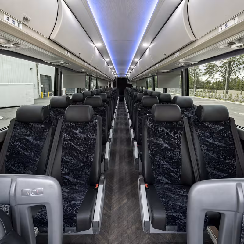 40-56 Passenger Charter Bus Interior