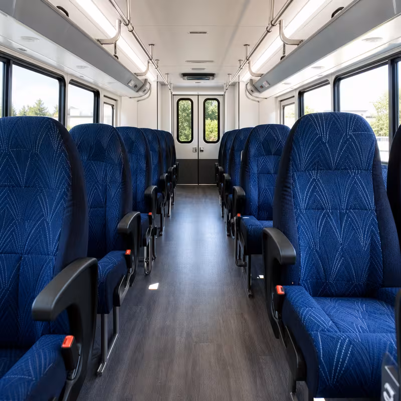 15-35 Passenger Minibus Interior