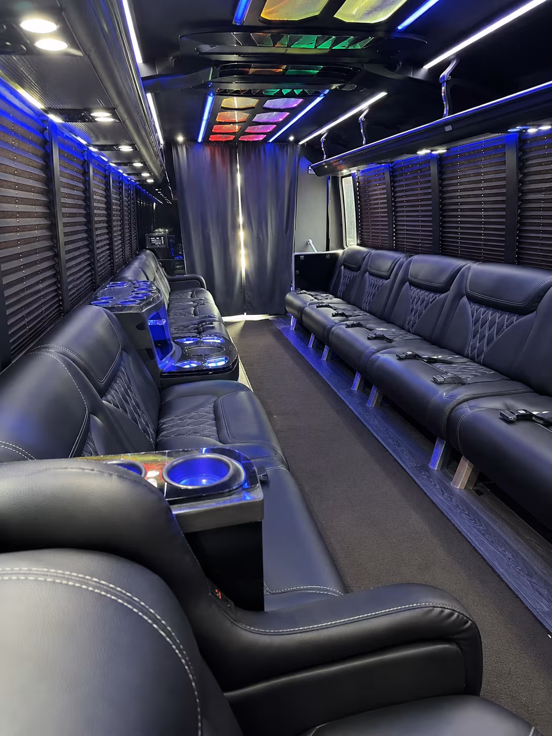 Pasadena Bachelor & Bachelorette Transportation onboard seating