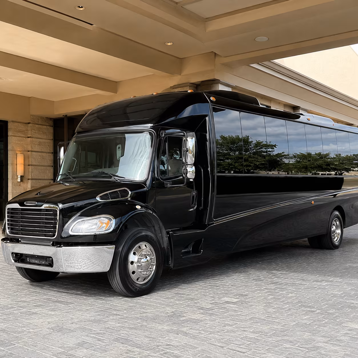 Pasadena Corporate Transportation party bus exterior