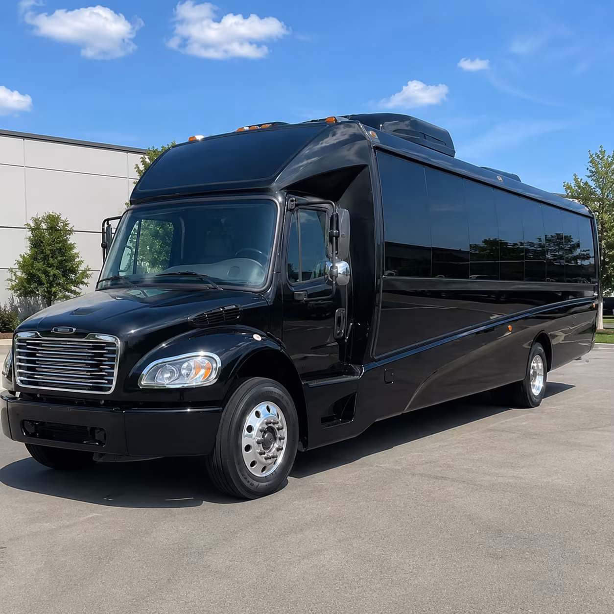 Pasadena Corporate Transportation party bus exterior