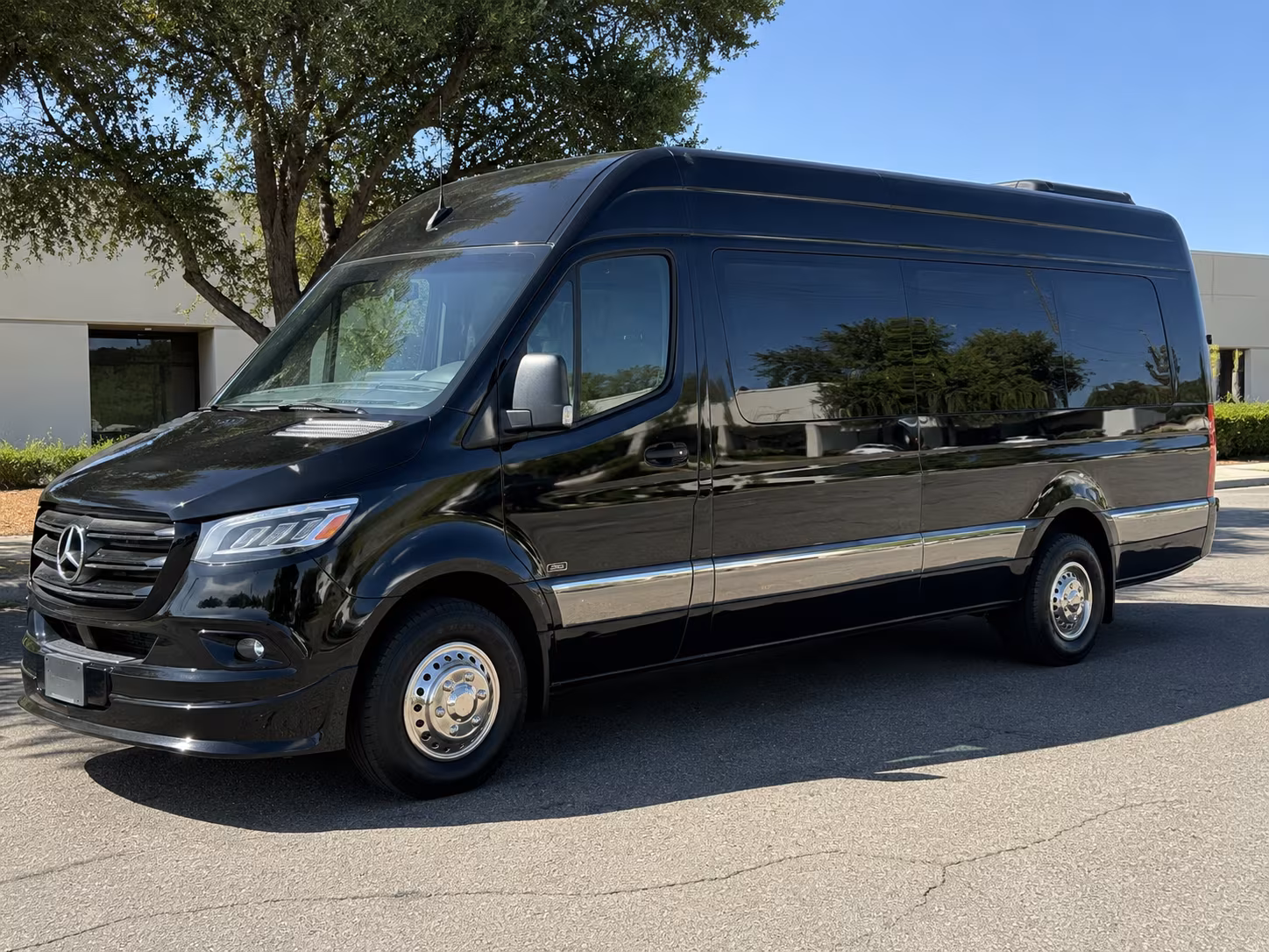 Pasadena Corporate Transportation party bus exterior