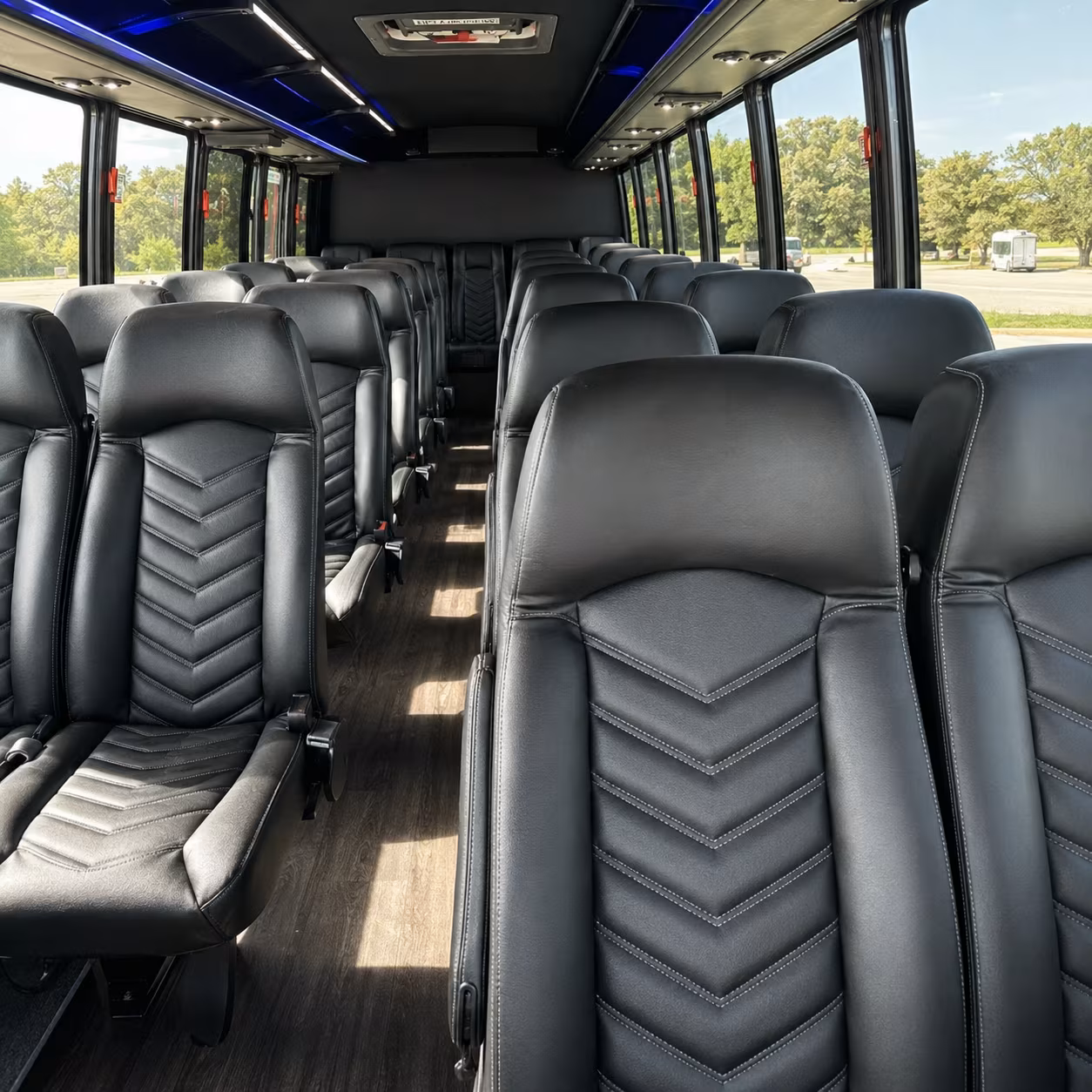 Pasadena Corporate Transportation party bus exterior
