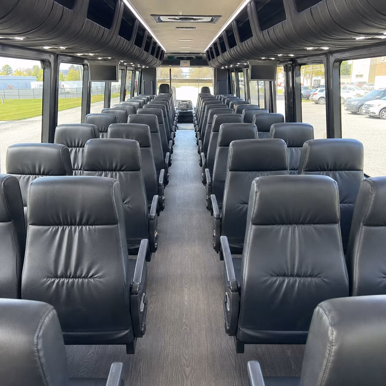 Pasadena Corporate Transportation party bus interior