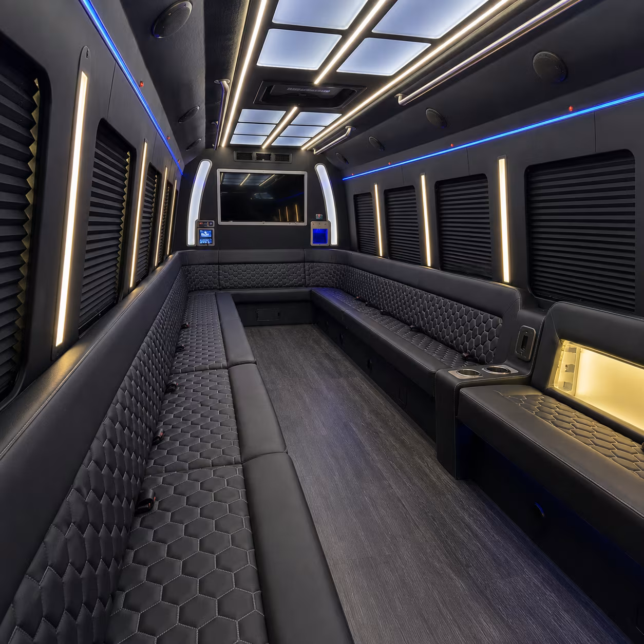 Pasadena Prom & Homecoming Transportation party bus exterior