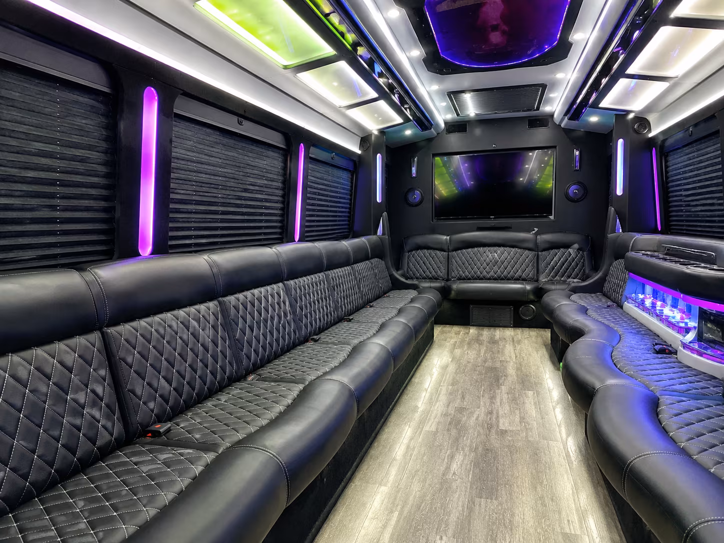 Pasadena Prom & Homecoming Transportation party bus exterior