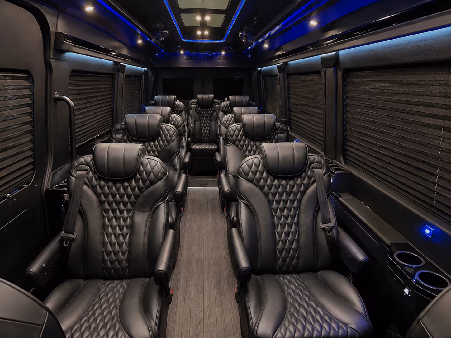 Pasadena School Event Transportation party bus exterior