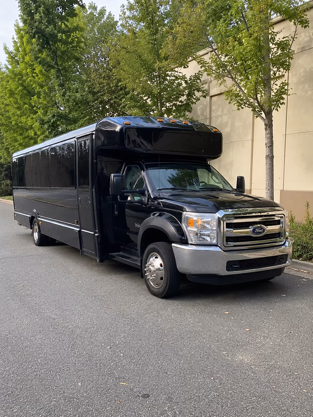 Pasadena Sporting Event Transportation party bus exterior