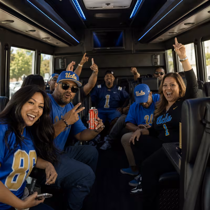 Pasadena Sporting Event Transportation fleet vehicle