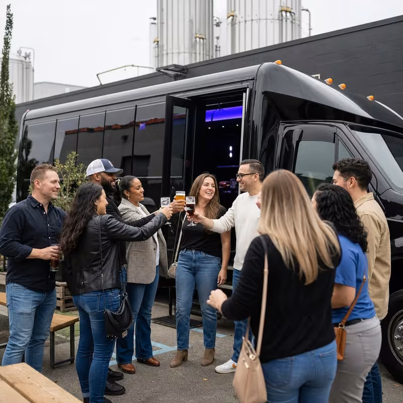 Pasadena Winery & Brewery Tour Transportation fleet vehicle